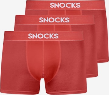 SNOCKS Bokserishortsit värissä punainen: etupuoli