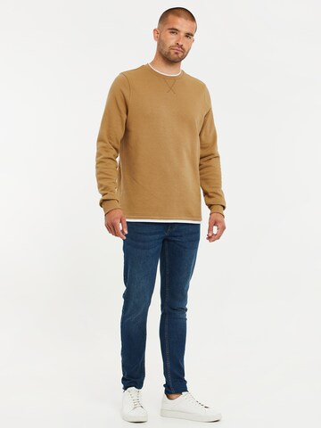 Threadbare Sweatshirt 'Kisele' in Beige