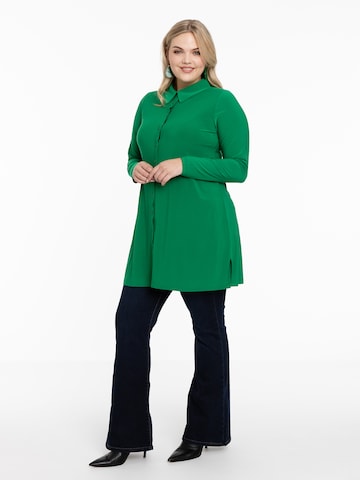 Yoek Blouse 'Dolce' in Groen