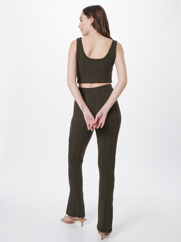 évasé Pantalon 'Lisa' ABOUT YOU en vert