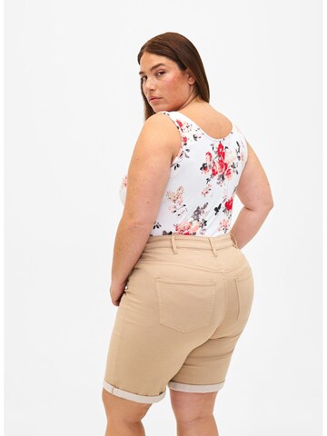 Zizzi - Slimfit Vaquero en beige