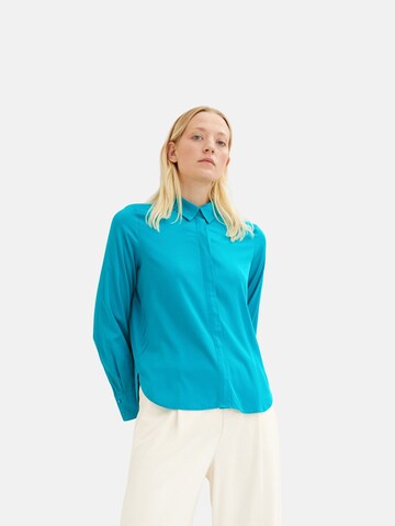 TOM TAILOR Bluse in Blau