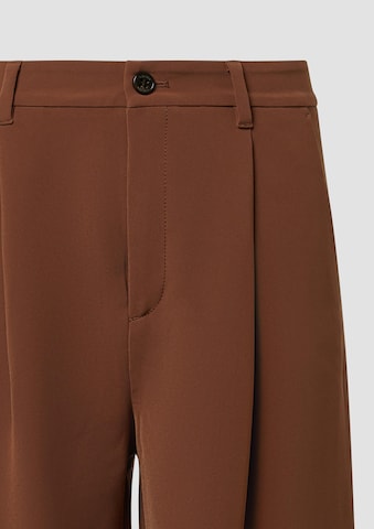 Loosefit Pantalon à pince s.Oliver en marron