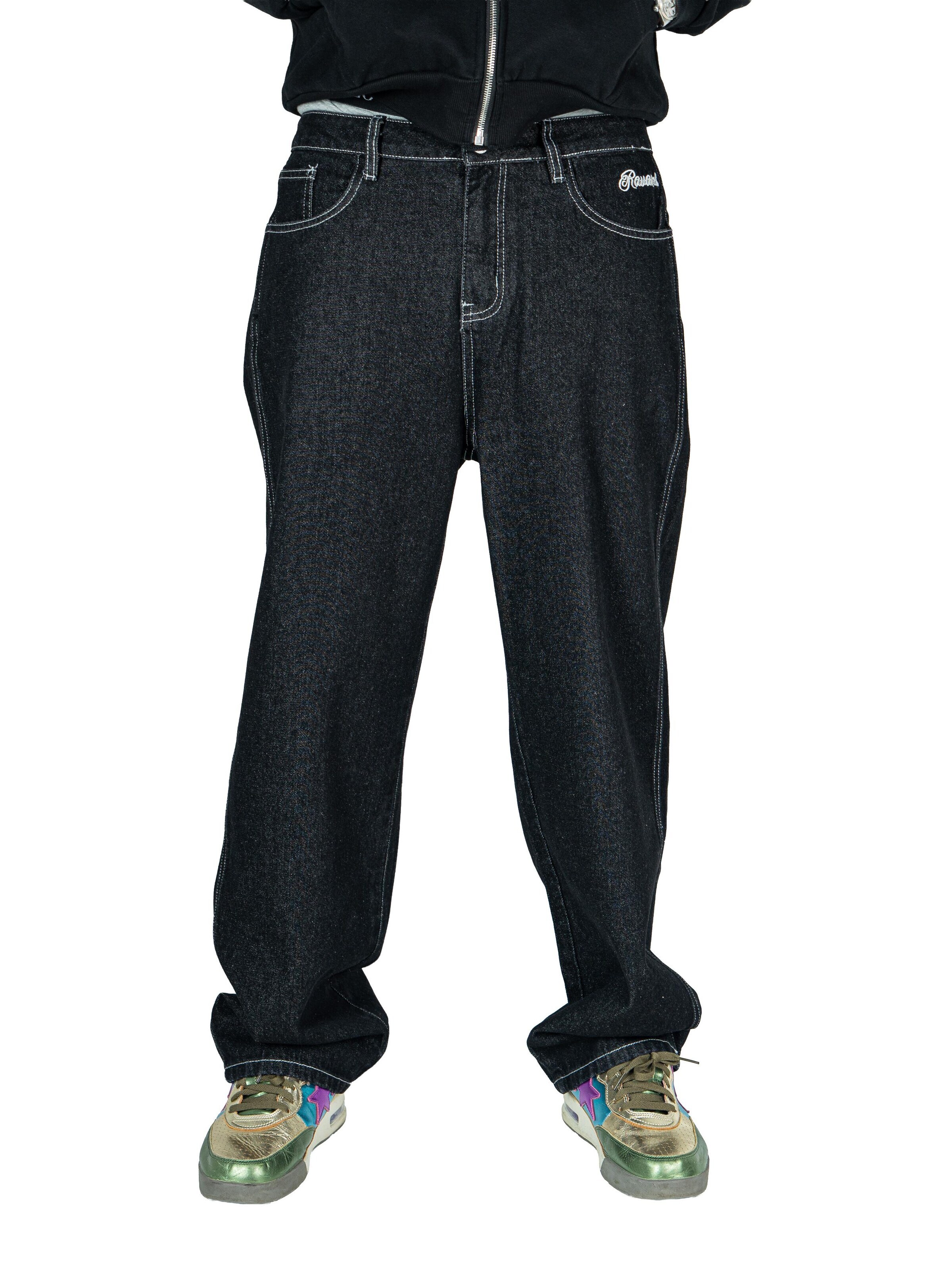 RVNI Berlin Baggy Jeans in Black