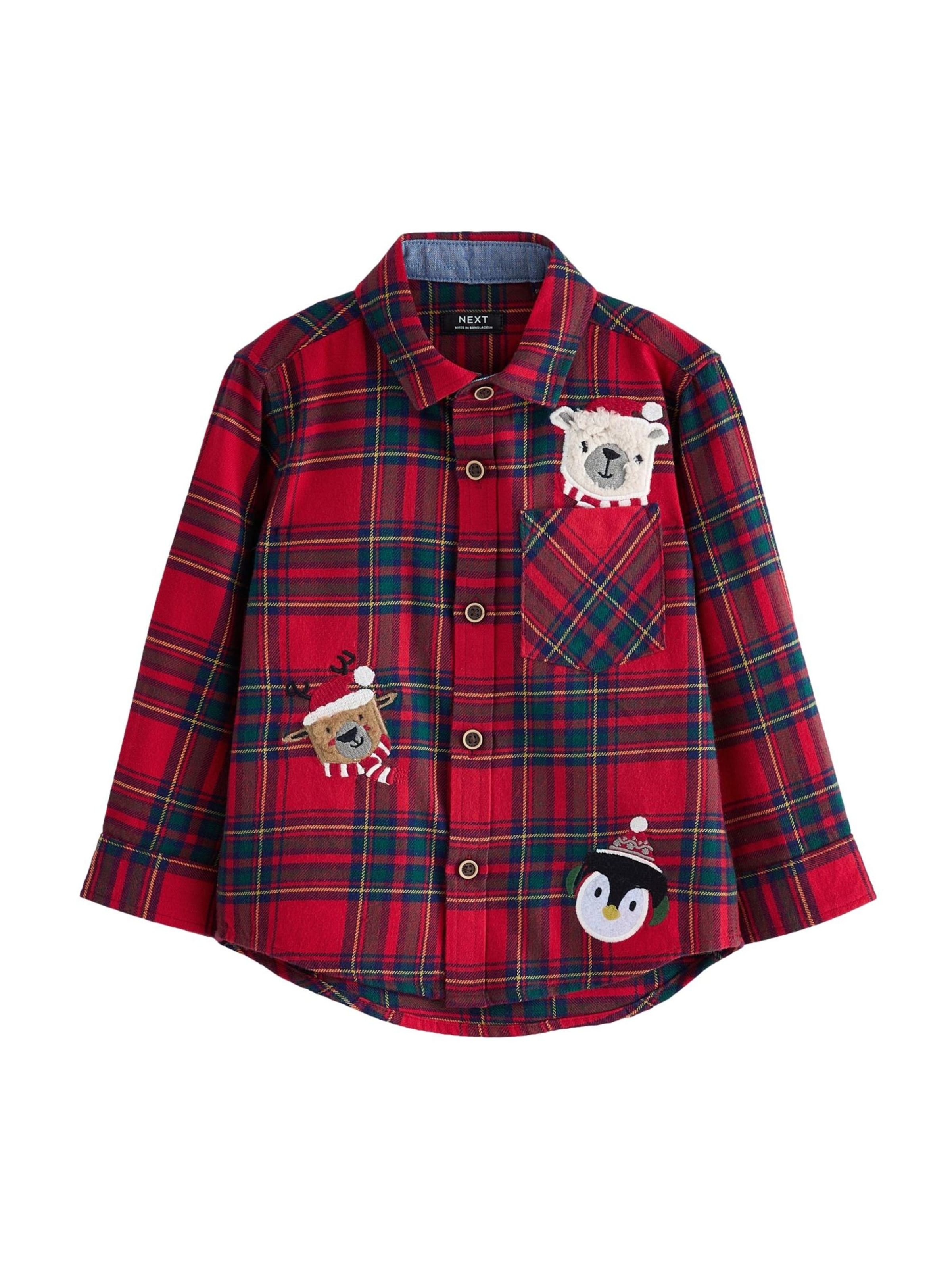 Coupe regular Chemise Next en rouge : devant