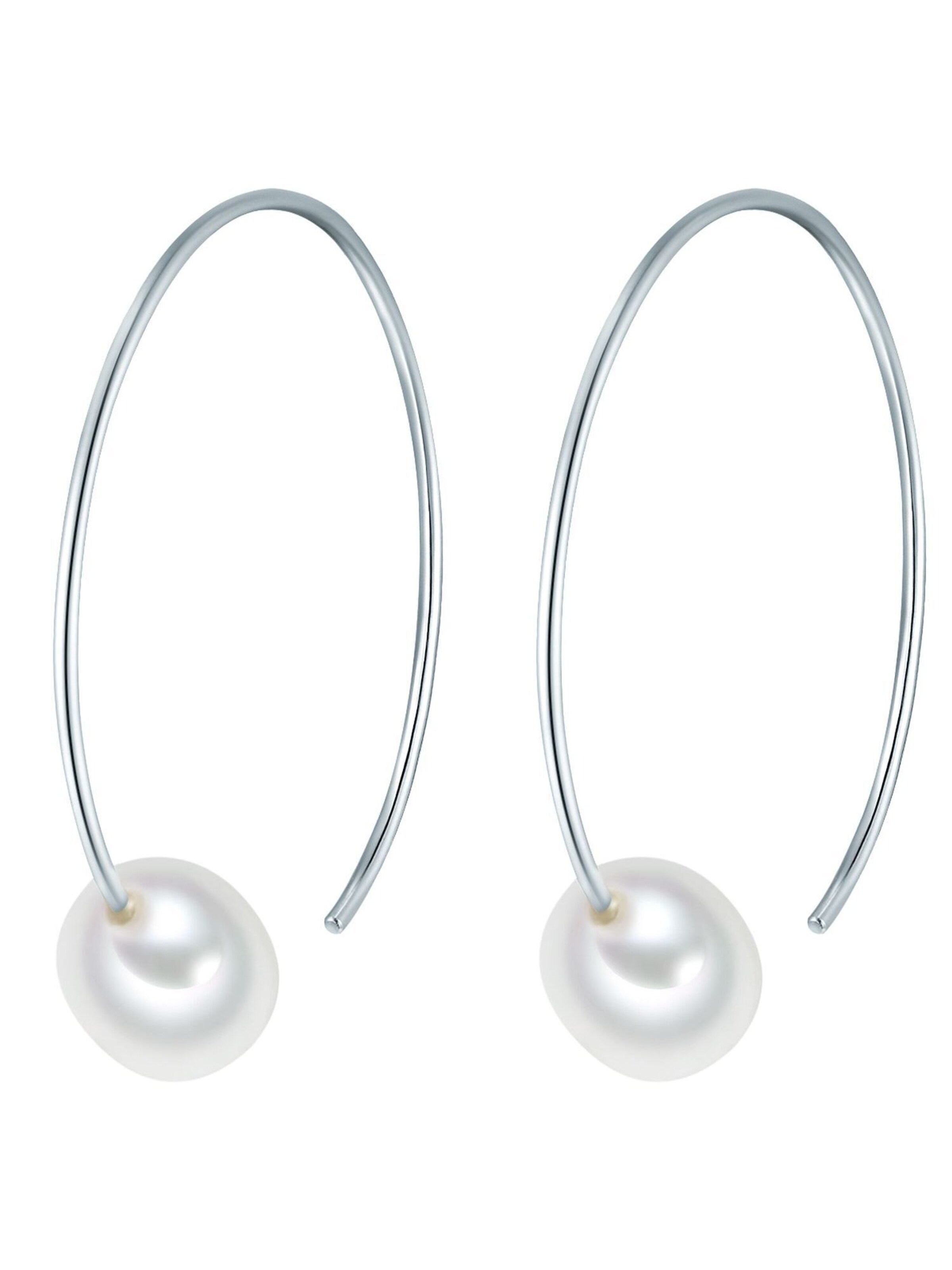 Boucles d'oreilles Valero Pearls en argent : devant