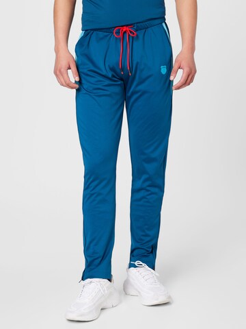 K-Swiss Performance Regular Sportbroek 'HYPERCOURT' in Blauw: voorkant