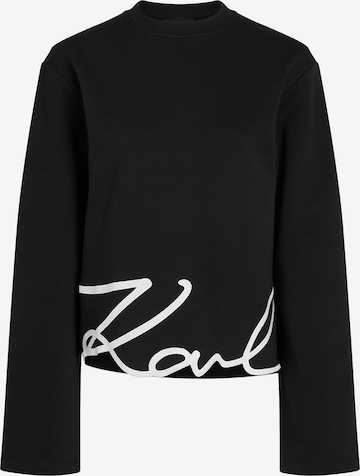 Sweat-shirt Karl Lagerfeld en noir : devant