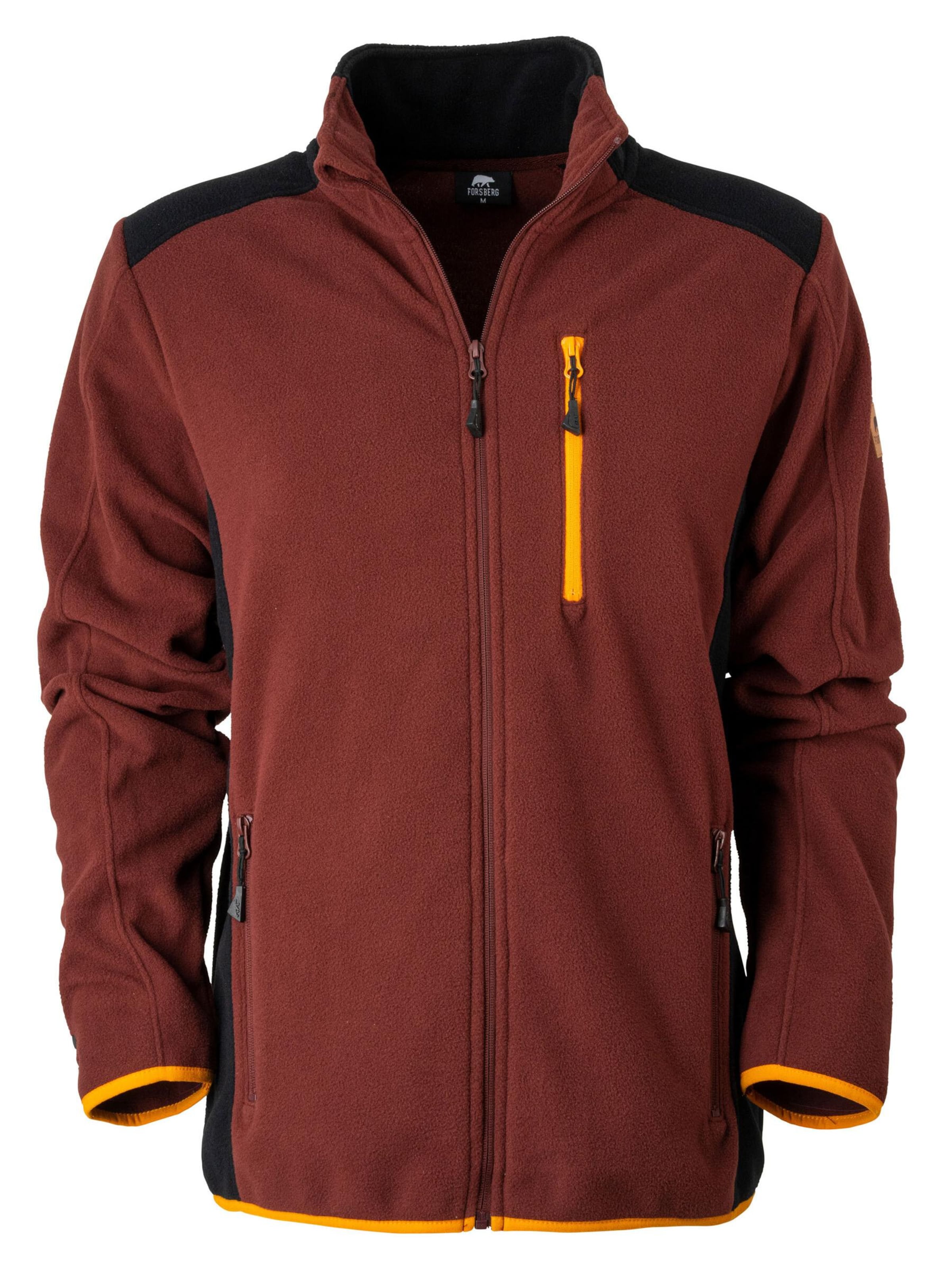 FORSBERG Fleecejacke 'Brodir III funktionelle Fleecejacke' in Rot: Vorderseite