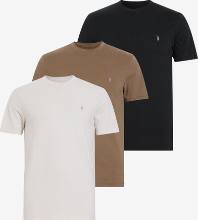 AllSaints Тениска 'BRACE' в телесен цвят / кафяво / черно, Преглед на продукта