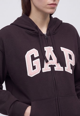Gap Tall - Sudadera con cremallera 'HERITAGE' en marrón