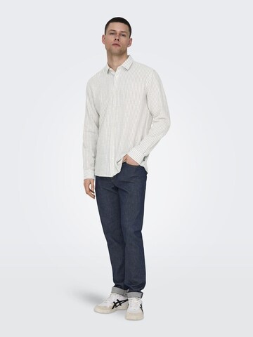 Only & Sons - Regular Fit Camisa 'Caiden' em cinzento