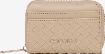 Carlo Colucci Portemonnee 'Devescovi' in Beige: voorkant
