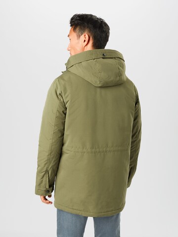 JACK & JONES Zimní parka – zelená