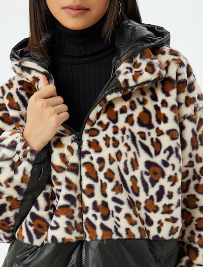 Koton Winter Jacket in Beige / Brown / Black, Item view