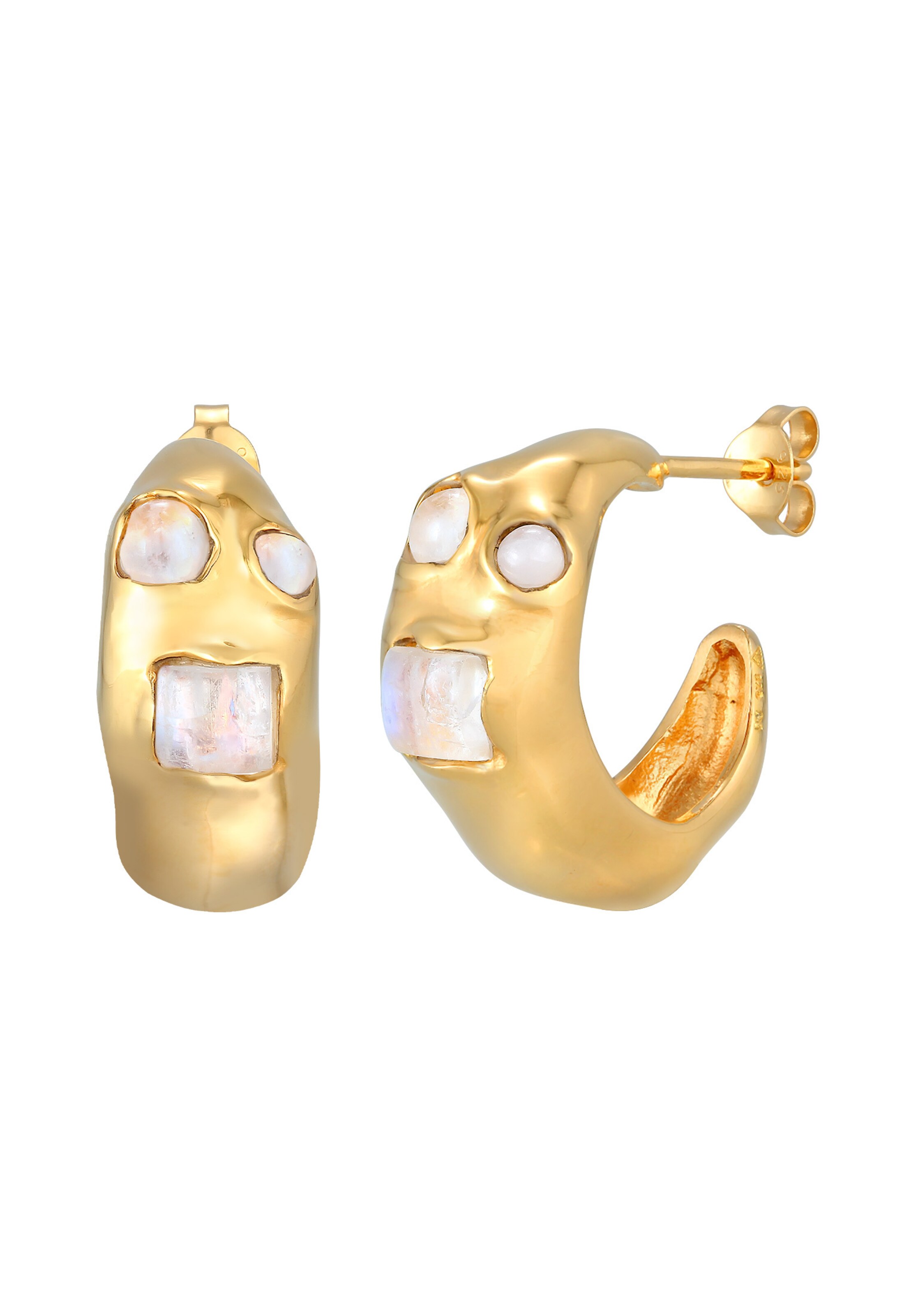 Boucles d'oreilles Haze&Glory en or : devant