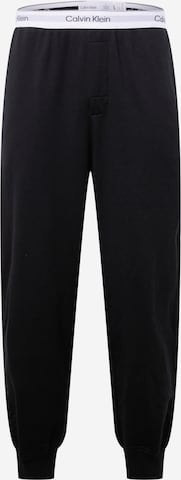 Calvin Klein Дънки Tapered Leg Панталон в черно: отпред