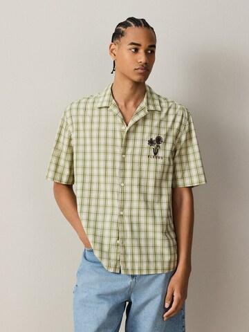 Coupe regular Chemise Next en vert : devant