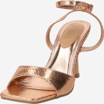 Dorothy Perkins Sandalen met riem 'Faith: Ella' in Goud: voorkant