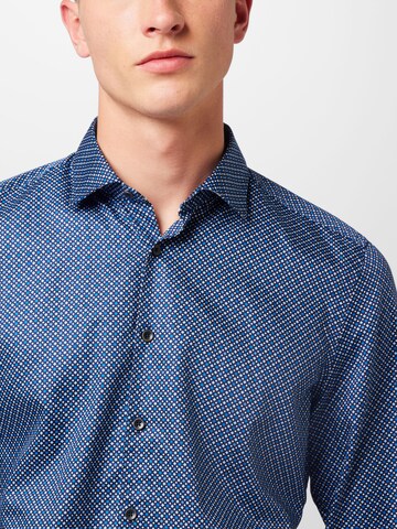 OLYMP Regular fit Button Up Shirt in Blue