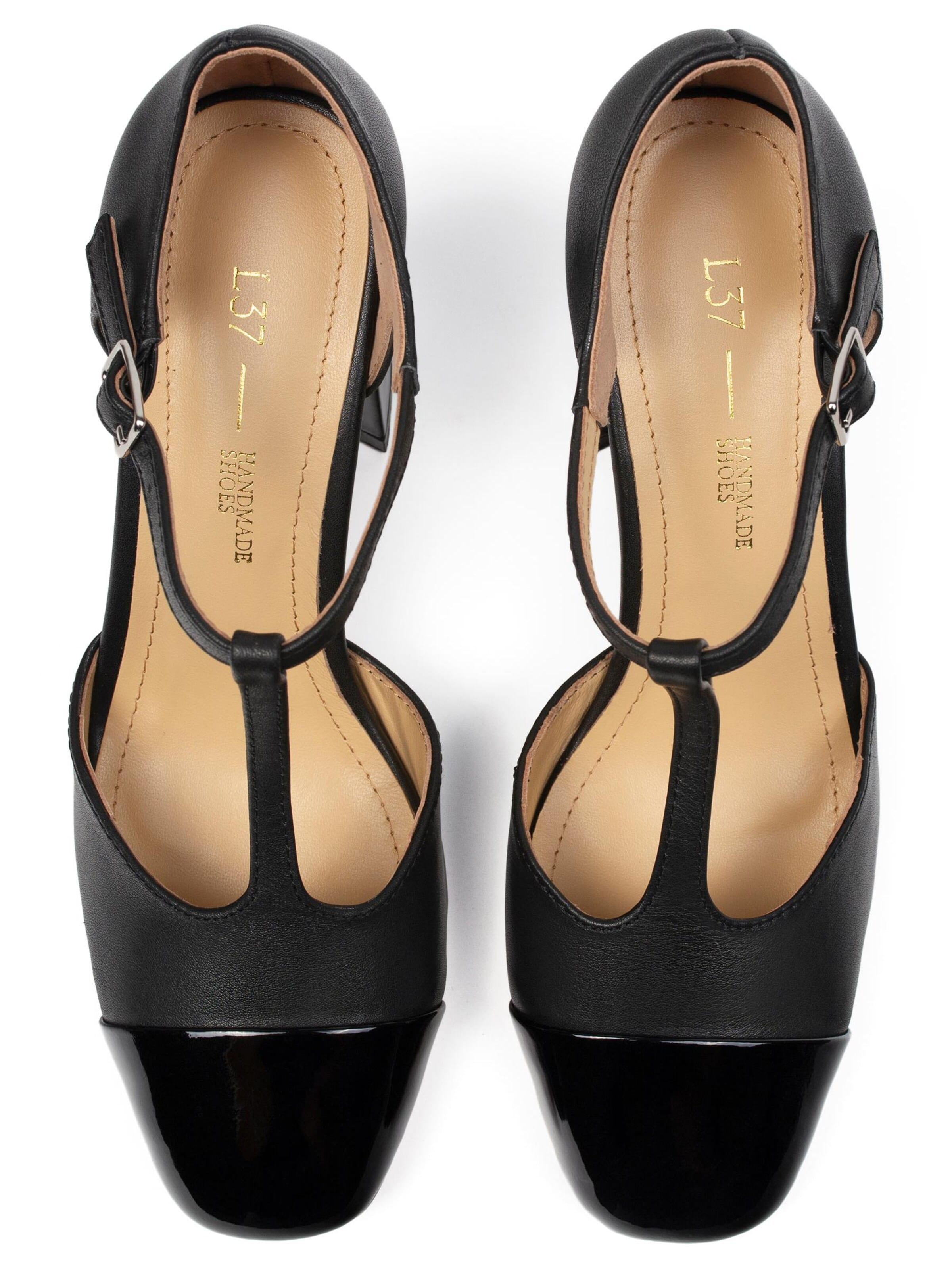 L37 HANDMADE SHOESCipele s potpeticom 'GALACTIC NIGHT' - crna boja