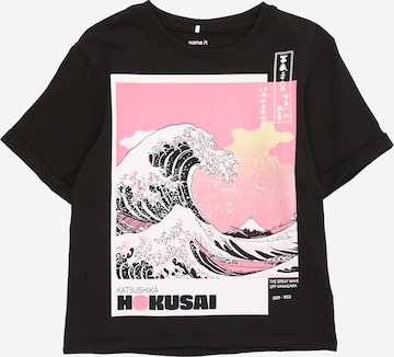 juoda NAME IT Marškinėliai 'NKFMYDA HOKUSAI': priekis