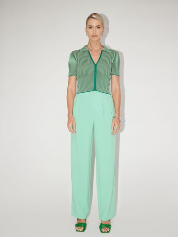 LeGer by Lena Gercke Wide leg Pleat-Front Pants 'Shanice' in Green