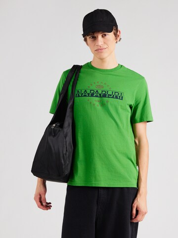 NAPAPIJRI Shirt 'SANDER' in Green: front