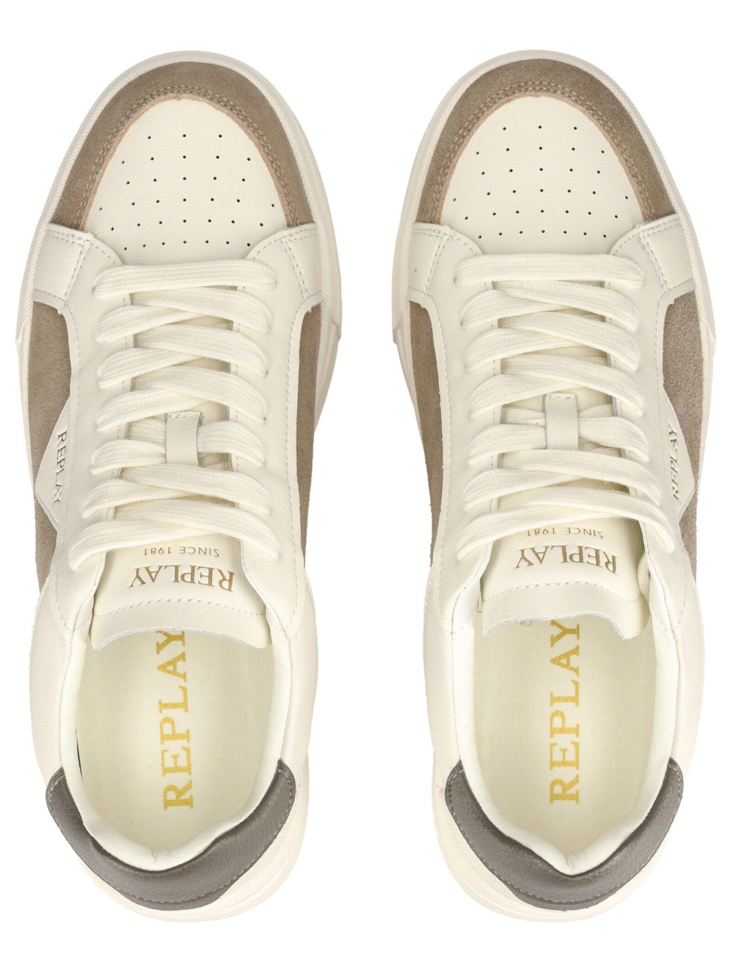 REPLAY Sneakers laag in Beige