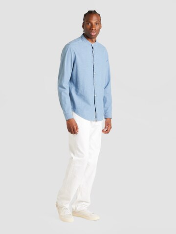 GARCIA Regular fit Button Up Shirt in Blue