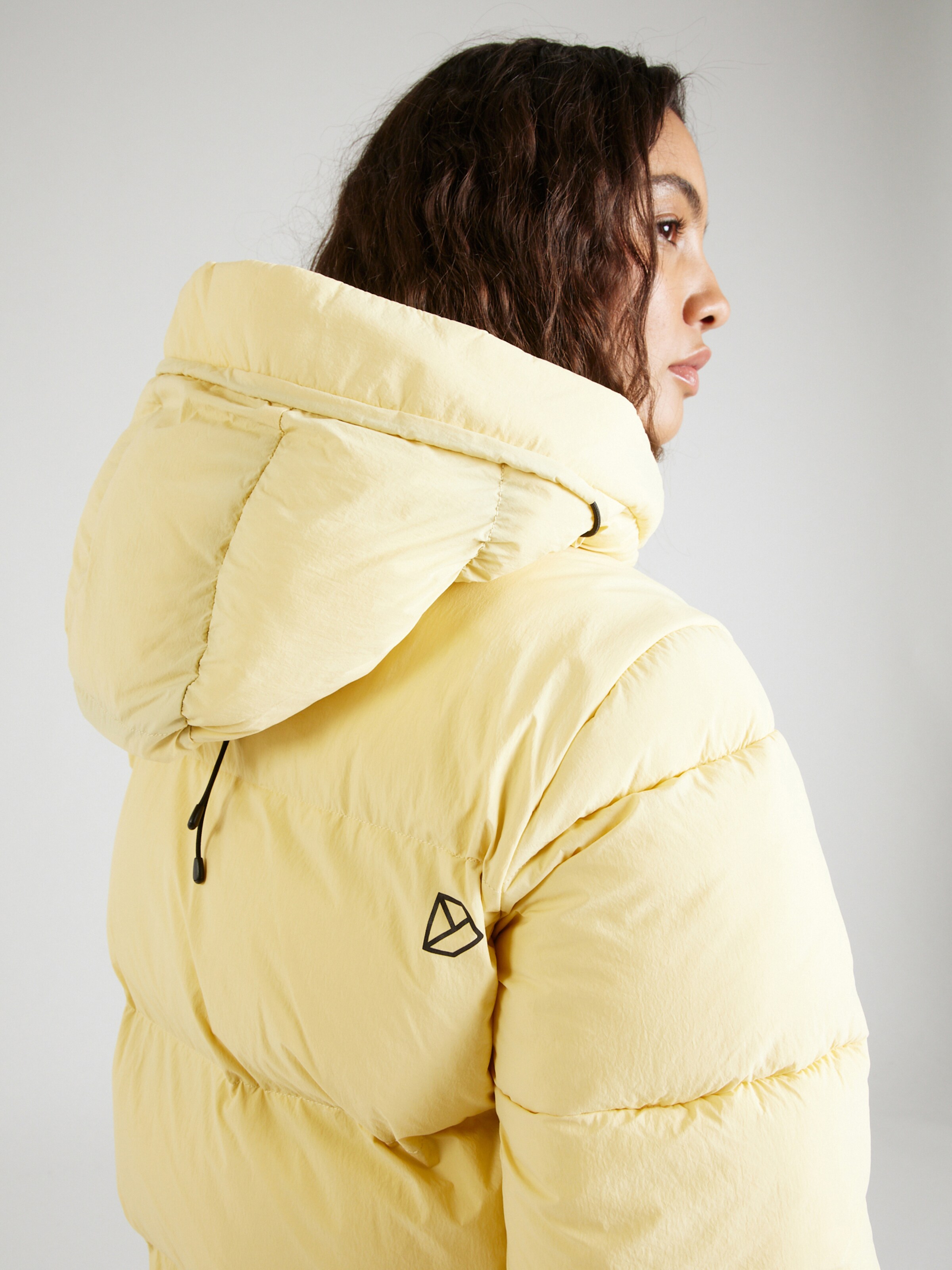 Light yellow puffer jacket hotsell
