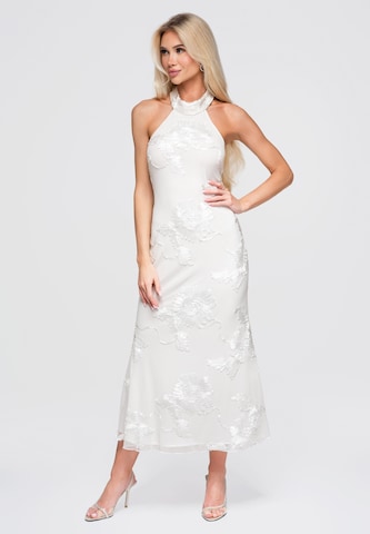 Robe de soirée 'DLR378' Ombre en blanc : devant