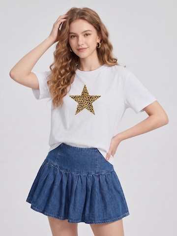 LapaPlus Shirt 'Summer'‌‌‌‌‌‌‌‌‌‌ in Weiß: Vorderseite