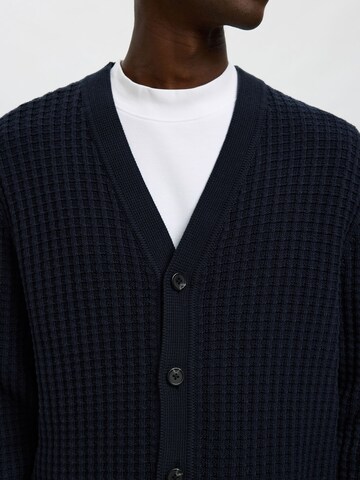 Vestes en maille 'SLHTom' SELECTED en bleu