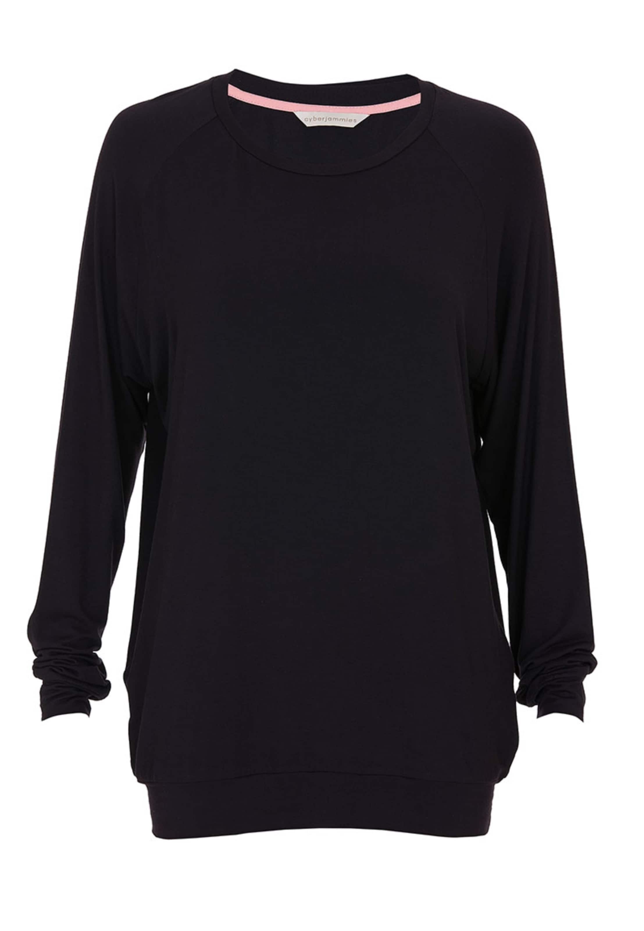 Camicia da notte 'Bonnie' di Cyberjammies in nero: frontale