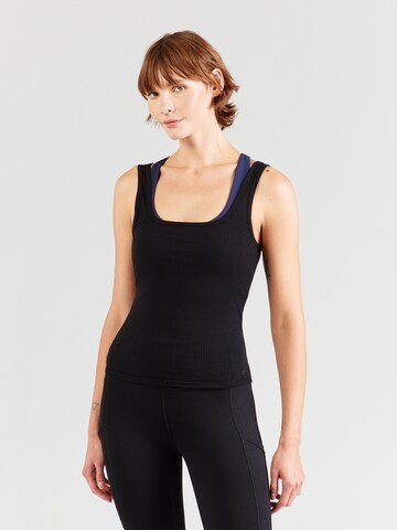 Fabletics Αθλητικό τοπ σε μαύρο: μπροστά