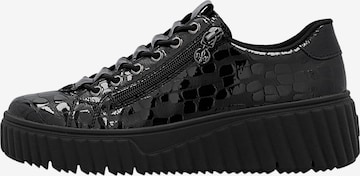 Chaussure de sport à lacets 'Lando Low-Top-Sneaker aus Leder' Rieker en noir : devant