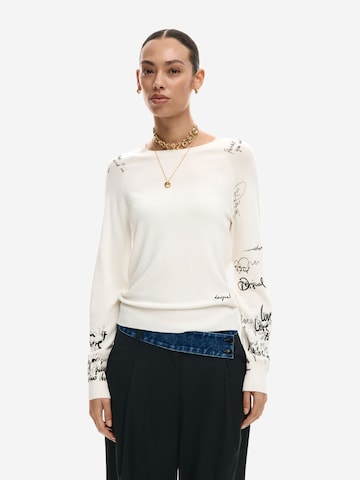 Pull-over 'JERS_MARQUETTE 26SWJF10' Desigual en beige : devant