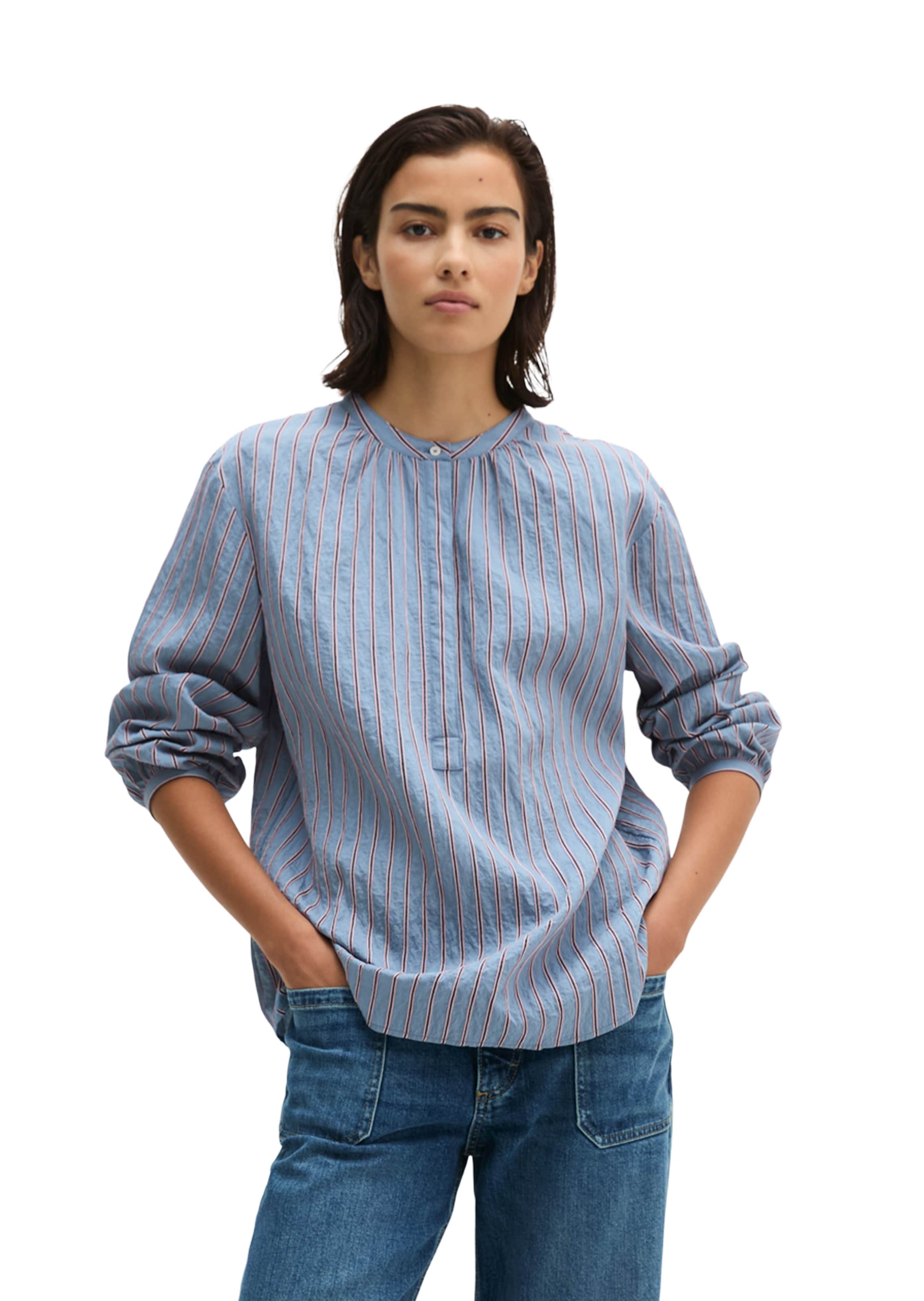 Marc O'Polo Bluse in Blau: Vorderseite