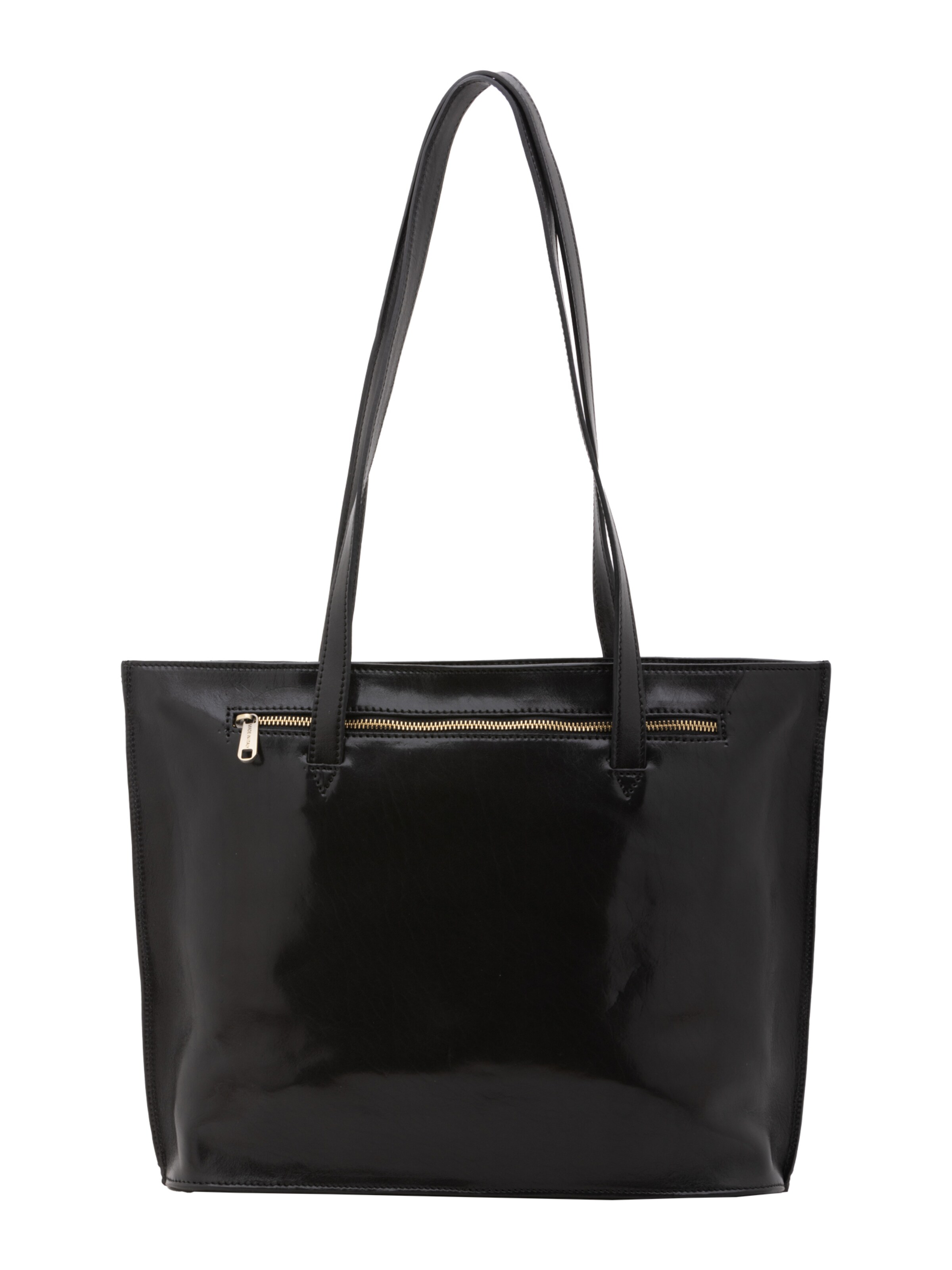 Borsa a spalla 'Borsa a Spalla Donna Pelle Vera Vacchetta - Chiusura Zip Made in Italy' di I Fratelli in nero
