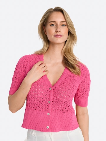 Rich & Royal Gebreid vest in Roze: voorkant