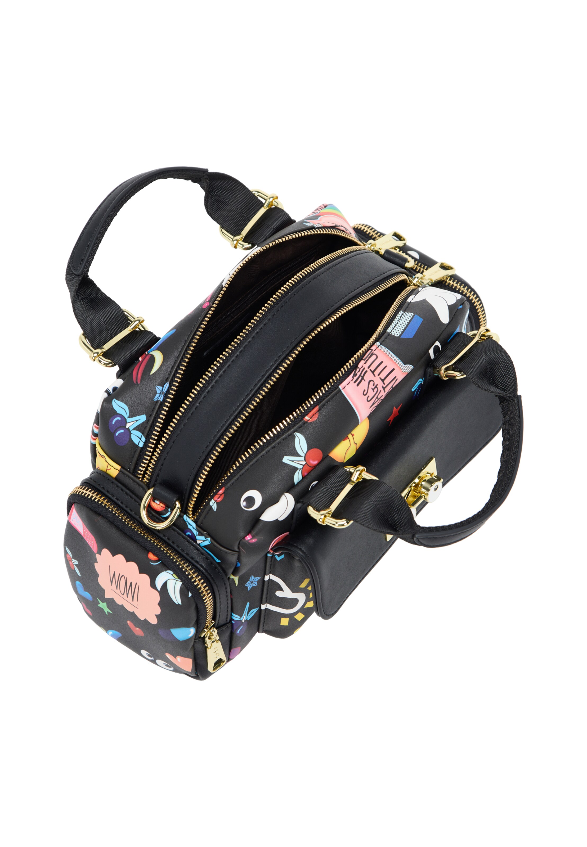 MYMO Handbag 'Pop Eyetheme' in Black