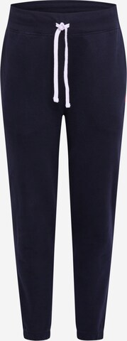 Tapered Pantaloni de la Polo Ralph Lauren pe negru: față