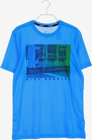 NIKE T-Shirt S in Blau: predná strana