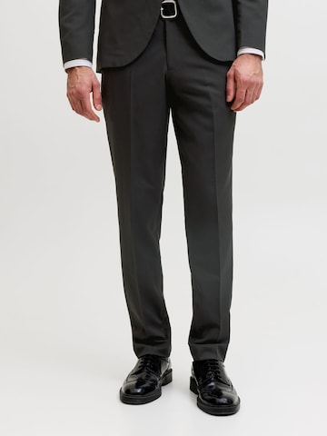 JACK & JONES Slim fit Pleated Pants 'JPRFranco' in Black: front
