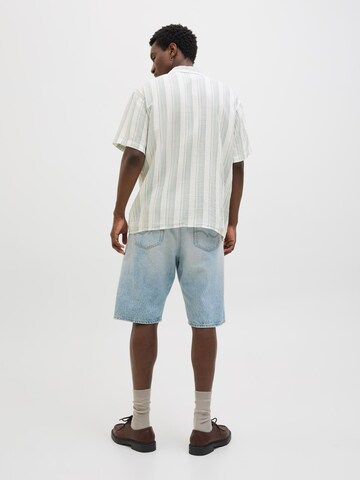 JACK & JONES Comfort Fit Skjorte 'JOREaster Patras' i beige