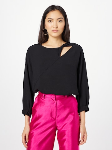 ESPRIT - Blusa en negro: frente