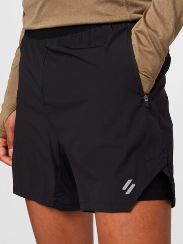 Superdry Regular Sportshorts in Schwarz