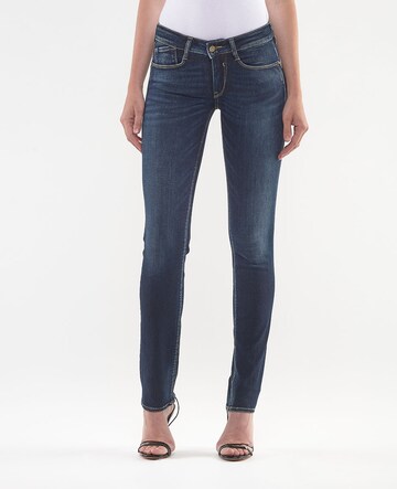 Coupe slim Jean Le Temps Des Cerises en bleu : devant