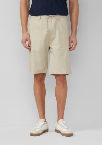 Regular Pantalon ' DETROIT ' s.Oliver en beige : devant